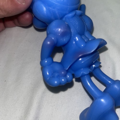 VINTAGE LOUIS MARX WALT DISNEY plastica rosso Topolino e blu Minnie Mouse figure - Foto 6 di 6