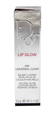 Christian Dior Addict Lip Glow #000 Universal Clear Lip Balm 0.11 Ounces