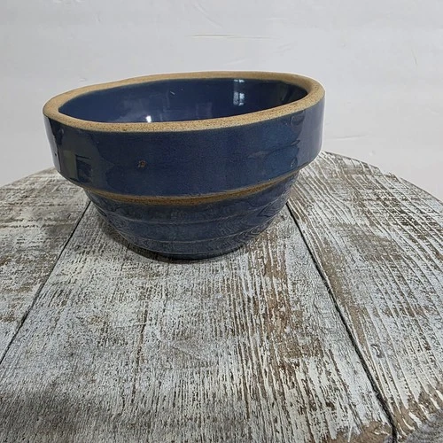 Vintage USA McCoy 5 Inch Beehive  Mixing Bowl Cobalt Blue