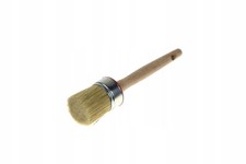 45mm Round Paint Brush with Wooden Handle for Paints, Lacquers, Acrylics, Oils