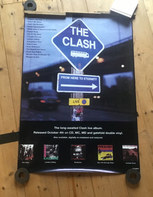 The Clash  Promo Poster From here to eternity   plus Poster Zugabe