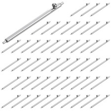 YBEATY 50 Pcs 22mm Quick Release Spring Bars Strap Link Pins Watch Silver