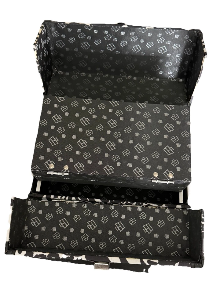 Estuche de tren expandible de almacenamiento de maquillaje Rockstar Zebra de Caboodles 2013 Foto 4 de 4