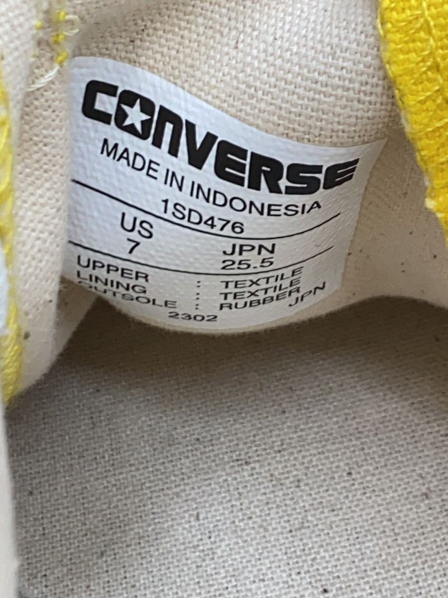 Converse High Cut Sneakers 25.5Cm Ylw 1Sd476 LlI01 thumbnail 5