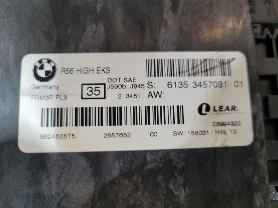 Chassis ECM Body Control BCM Convertible Fits 08-15 MINI COOPER 2041032 Foto 3 de 3