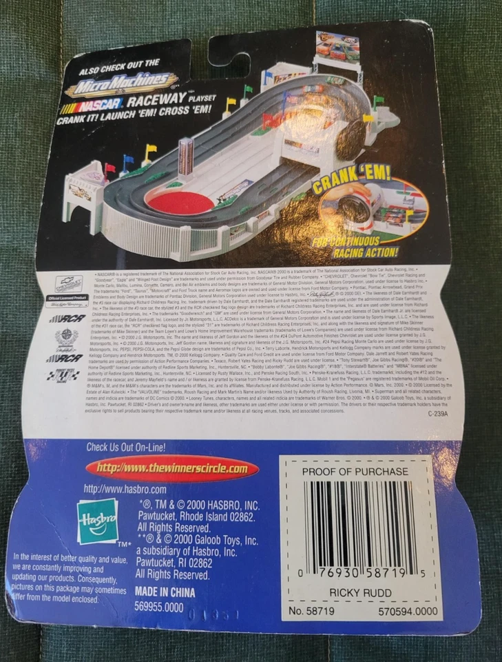 Winners Circle 1/64 NASCAR diecast #28 Texaco Havoline Ford Ricky Rudd NO. 58719 - Image 2 of 2