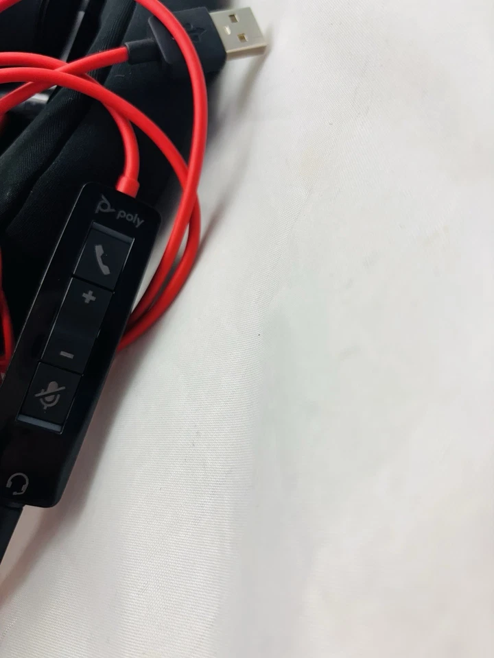 Plantronics Blackwire C5520T  Stereo Corded Headset USB-A 3.5mm inline controls - Image 2 of 4