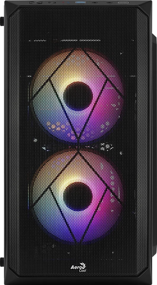 4710562759389 Aerocool CS107V2 computer case Mini Tower Black Aerocool - Image 4 of 4