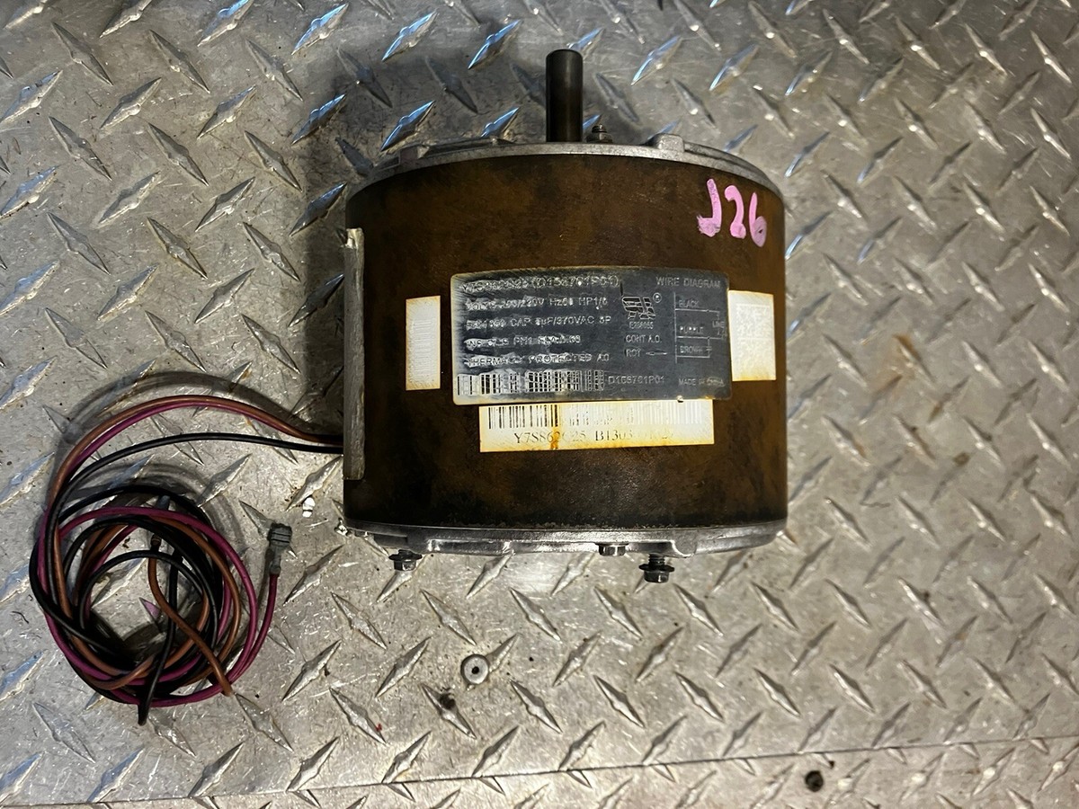 Trane D156761P01 condenser fan motor MOT18688 1/8hp 850rpm. Same