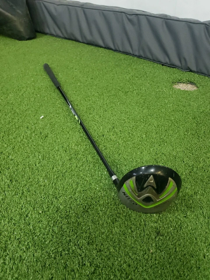 Nitro Crossfire Junior Golf Clubs & Bag RRH 5 Piece Set Black/Green With Balls - Image 2 of 4