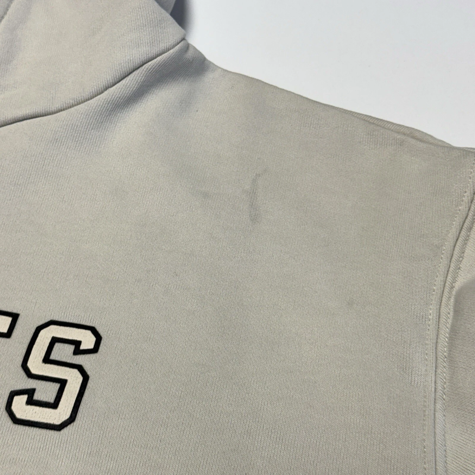 OFF WHITE Dickies Felpa con Cappuccio Donna Piccola Stile Crop Felpa Ricamata