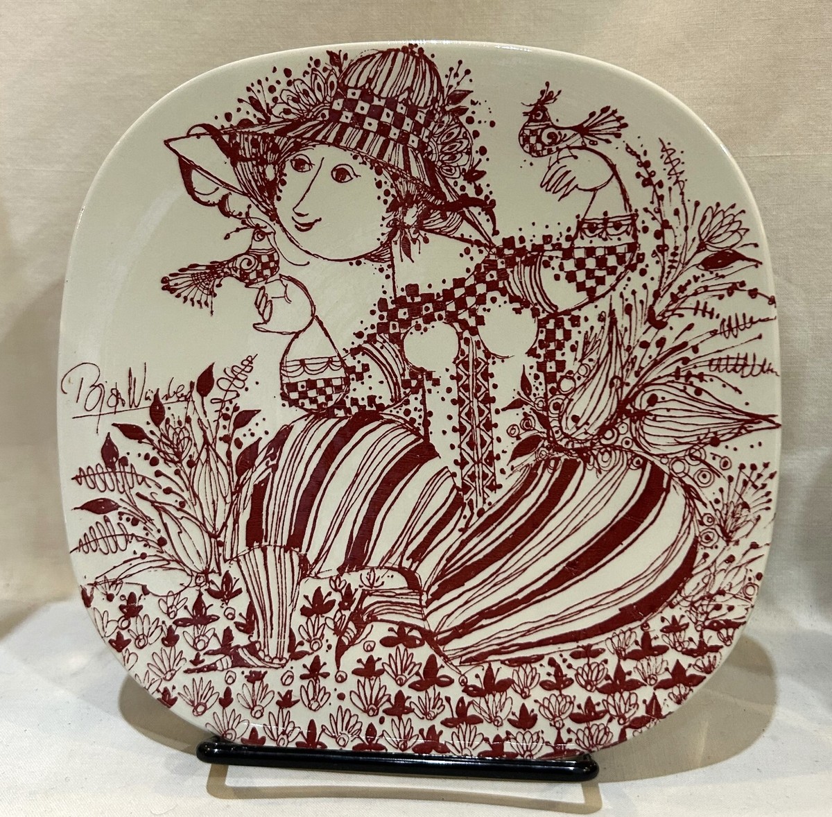 NYMOLLE ニモール Bjorn Wiinblad シーズンプレート 2枚 Nymolle〉Bjorn Wiinblad / Monthly Plate - October – At Sea Day