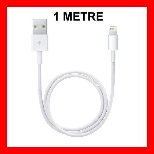 APPLE LIGHTNING 1m iPhone 5 6 7 8 10 X XS Pro iPad iPod Mini Cable - Picture 1 of 1