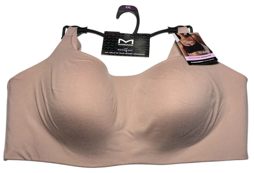 Maidenform Bralette Womens XXL Beige Basically Sexy Pullover Wireless Shaping