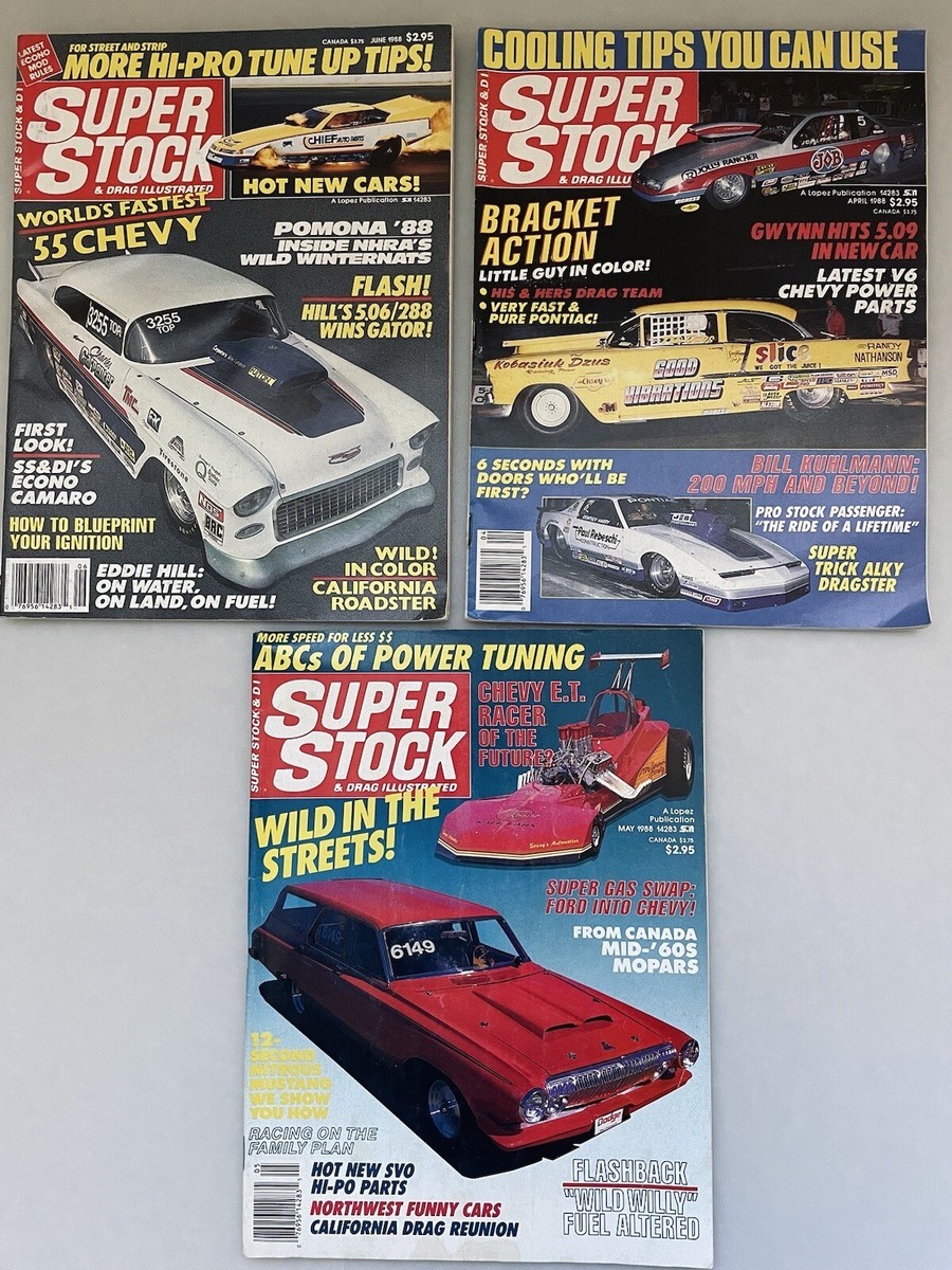 Lot Of 3 SUPER STOCK MAGAZINE 1988 | eBay