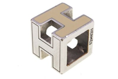 HERMES H cube necklace top orange white from Japan Popular