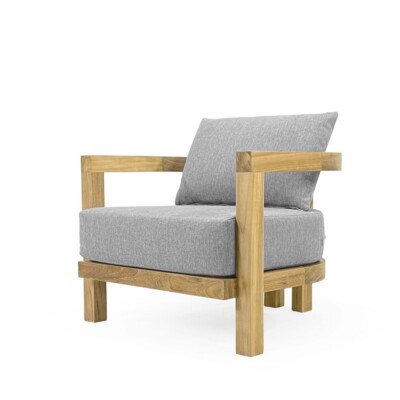 Loungesessel Ennu studio-THP  A Teak 80x80x60cm Premium Vipcotex Auflagen