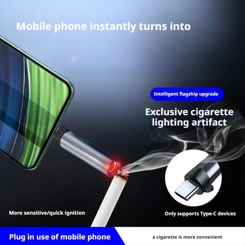 Electric For Lighter - USB C For Lighter, Flameless Windproof, Men's A6E9