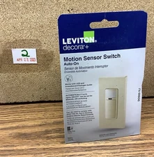 NOB Leviton Decora + Motion Sensor Switch Auto On DOS02-1LI