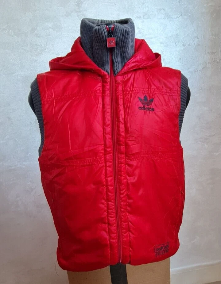 Adidas Chile 62 Rare Hooded Vest Red Waistcoat Size S | eBay