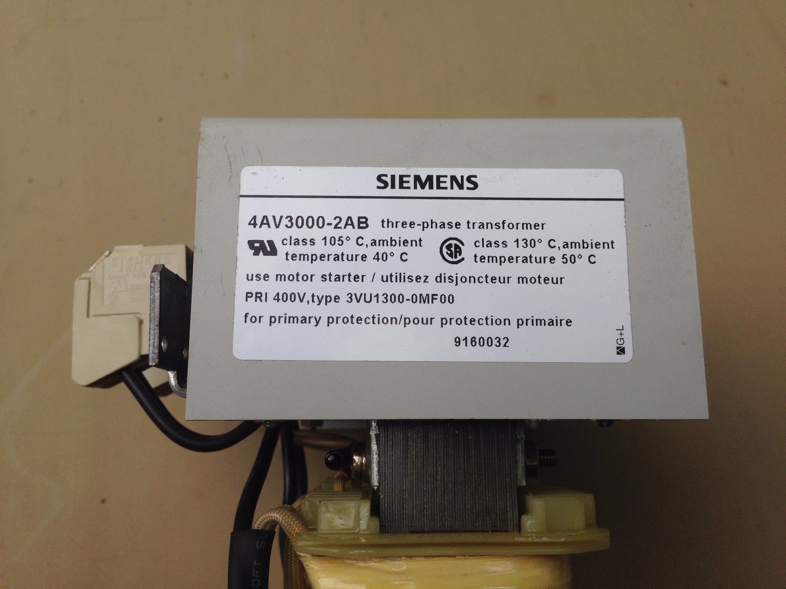 Alimentation 24V 10A DC Siemens 4AV3000-2AB transformateur 400V triphasé - 3