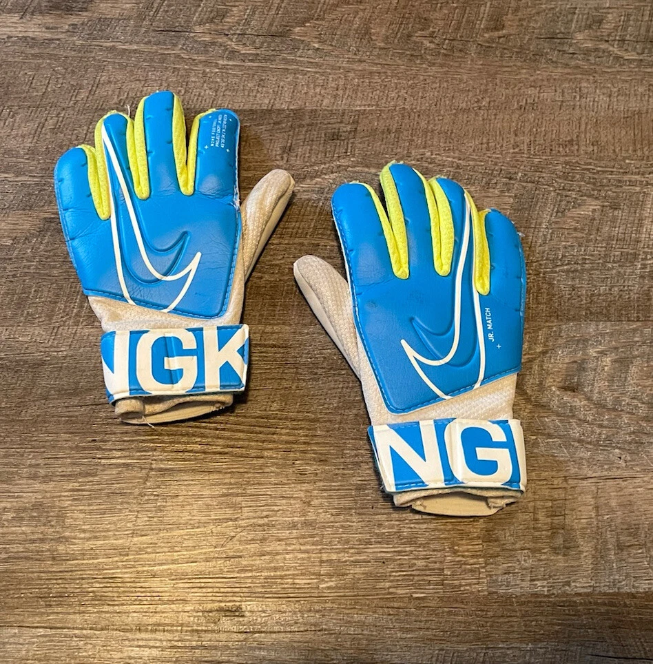 Goalkeeper Gloves Nike GK Match JR FA19 GS3883 486 blue White Size