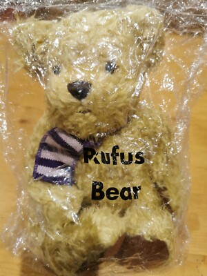 Avon Rufus Teddybär sitzend Höhe 26 cm Plüsch Kinder Spielzeug - Neu im Beutel