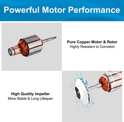 Bomba de pozo profundo sumergible de 12 V CC 3,2 GPM 230 pies para riego acero inoxidable - Imagen 7 de 8