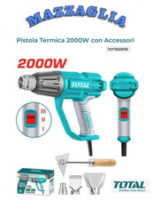 TOTAL PISTOLA TERMICA SVERNICIATORE ARIA CALDA 2000W CON 4 ACCESSORI TOTTB20078