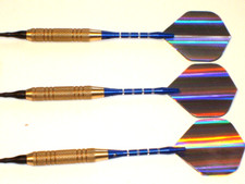 Soft Tip Darts Used, 18 Gram Brass with New Aluminum Shafts and Flights 2832
