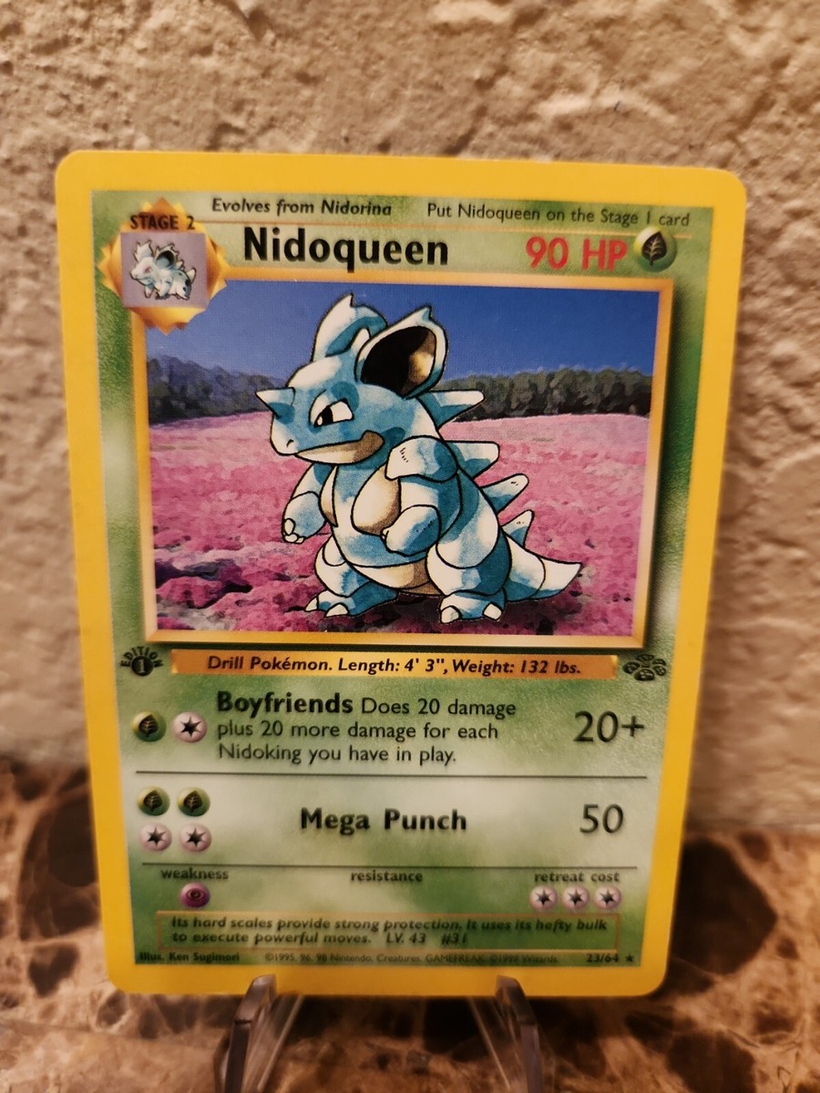 ポケモン - Nidoqueen ニドクイン 1ED 1st Edition 7/64 英語版 NIDOQUEEN - 7/64 - Jungle - Holo - Pokemon Card - EXC/NEAR