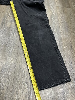90s LEVI’S silvertab baggy black Vintage 90s Levi's Silvertab RELAXED Jeans Black Button Fly