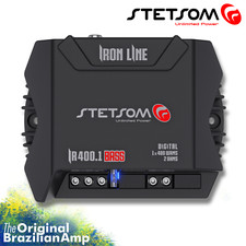 Stetsom Iron 400.1 BASS - 400w, Bass Amplifier for Sub, Mono Car Audio Amplifier