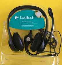 Logitech H390 USB Black Headset Noise Cancelling Microphone Over the Head Design