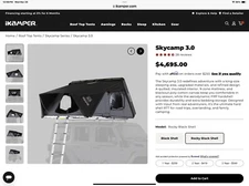 Ikamper roof top tent hard shell used 