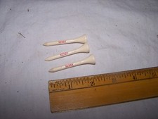 3 Vintage Wood XEROX Golf Tees
