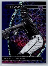 2021 Panini Chronicles Titan Blue Velocity #17 Nick Gordon RC Minnesota Twins