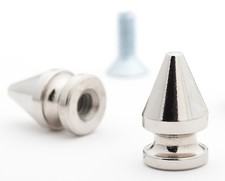 20 Silver 1/2 inch 13mm tall Tree Spikes screw StudsAndSpikes Street Couture