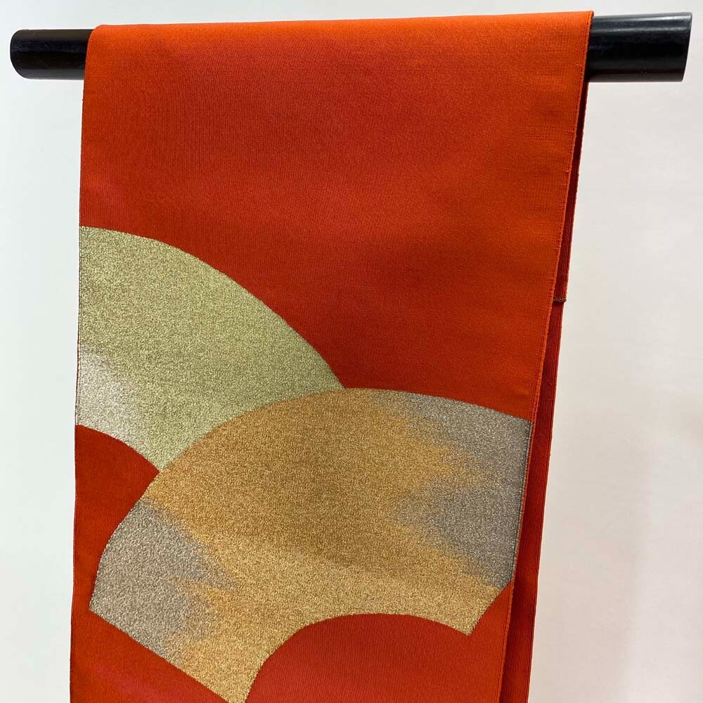 NAGOYA OBI VINTAGE kimono Hakata obi Japan OBI Silk Orang Japanese