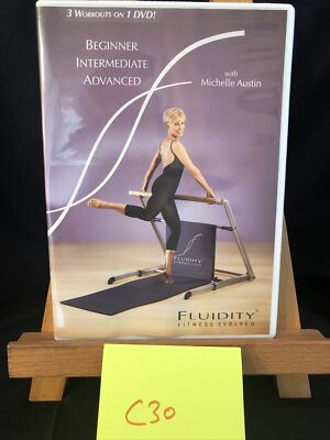 Fluidity Fitness Evolved 3 Workouts on 1 DVD Beginner Intermediate Advance! EUC