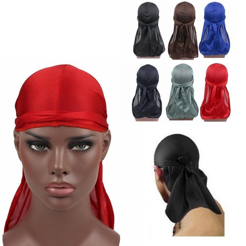 Men's Durag Du-rag Bandana Sport Du Rag Scarf Head Tie Rap Biker.new Band W2B6