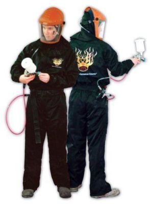 High Teck PS120B Carbon Fiber Anit-Static Paint Spray Suit XX-Large Black