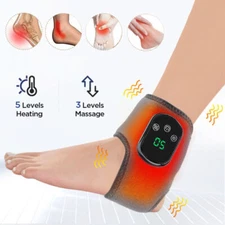 Electric Foot Ankle Massager Vibration Infrared Hot Compress Joint Pain Relieve