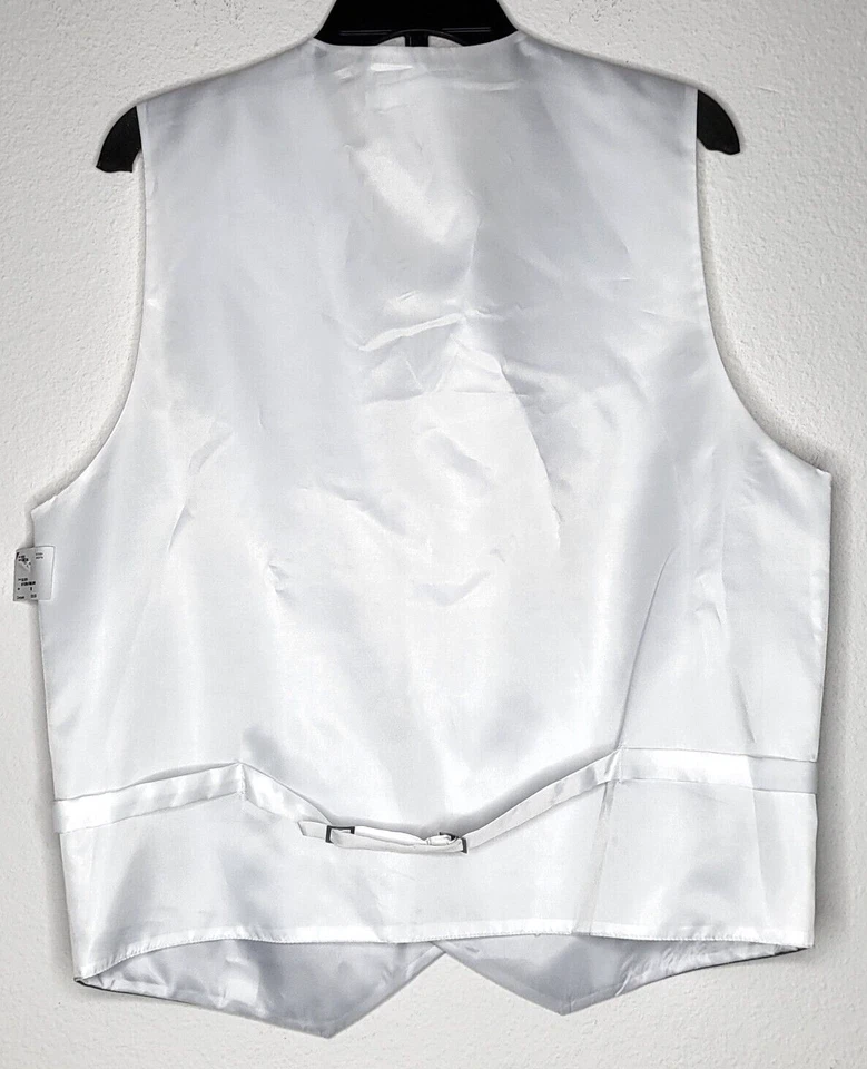 Pierre Cardin Men's Button-Up Sleeveless Blazer Size Medium Grey White Vest Nwt - Image 2 of 4