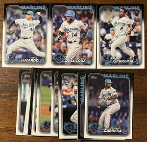 2024 Topps Miami Marlins Team Set