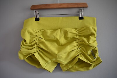 LETS FRANS Workout Shorts Lime Green Size L sports yoga gym