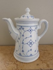 Tee Kaffee Kanne Bavaria Indischblau groß 25cm sehr schön