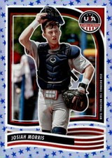 2024 Panini Stars & Stripes USA Baseball #40 Josiah Morris Stars