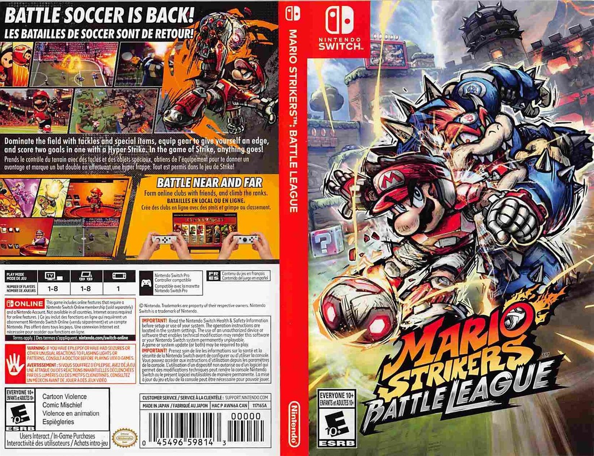 Nintendo Switch MARIO STRIKERS BATTLE LEAGUE replacement box Nintendo Switch MARIO STRIKERS BATTLE LEAGUE replacement box