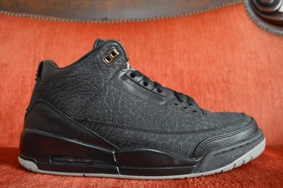 air jordan 3 black flip